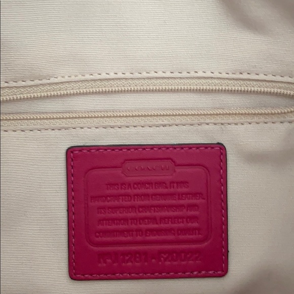 Coach Magenta Patent Leather Handbag - Picture 5 of 11